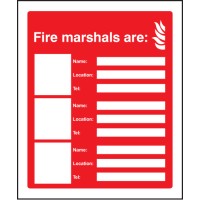 Fire Marshals Are (3 Names - Locations and Numbers)