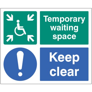 Temporary Waiting Space - Keep Clear