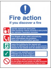 Multi-lingual Fire Action Manual No Lift