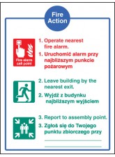 Fire Action Auto Dial without Lift (English / Polish)