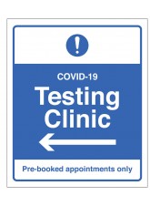 COVID-19 Testing - Pre-Booked Appointments Only (Arrow Left)