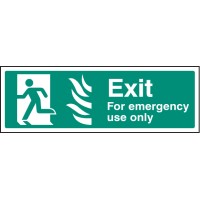 HTM Exit for Emergency Use Only - Left