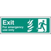 HTM Exit for Emergency Use Only - Right