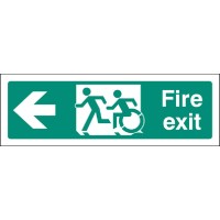 Inclusive Disabled Fire Exit Design - Arrow Left