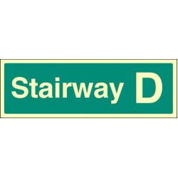 Stairway D - Stairway Dwelling ID Signs