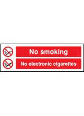 No Smoking No Electronic Cigarettes 