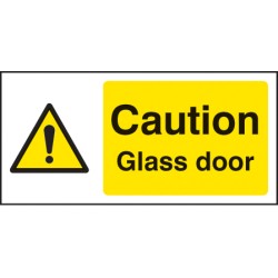 Caution - Glass Door