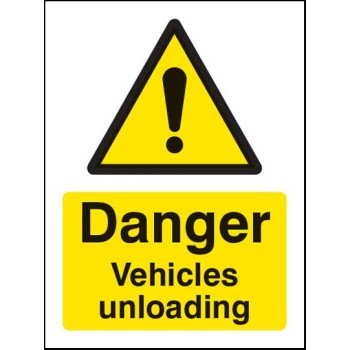 Danger - Vehicles Unloading