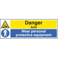 Danger - Acid Wear PPE