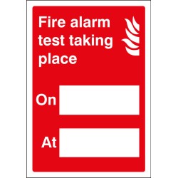 Fire Alarm Test - Adapt-a-Sign