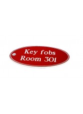 Red Key Fob - Oval