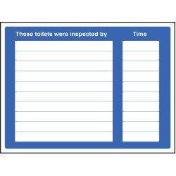 These Toilets Were Inspected (Space for Details)