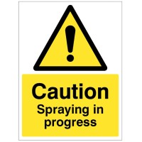 Caution - Spraying in Progress