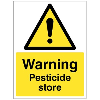 Warning - Pesticide Store