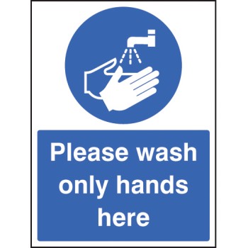 Please Wash Only Hands Here