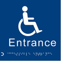 Braille - Disabled Entrance