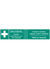 First Aid Box Tamper Labels (Pack of 50)