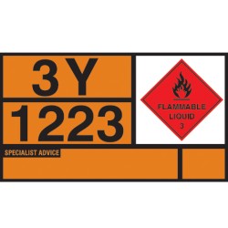 Kerosene Hazchem Placard - Aluminium