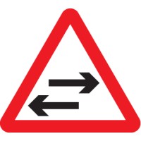 Two Way Traffic Crossing Ahead - Class R2 - Permanent