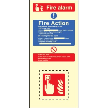 Fire Action & Call Point Set - Operate Alarm - Phone Brigade - Attack Fire - Don't use Lift