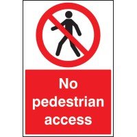 No Pedestrian Access - Floor Graphic