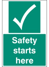 Safety Starts Here - Floor Graphic