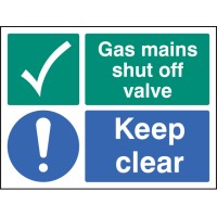 Gas Mains Shut Off Valve Keep Clear