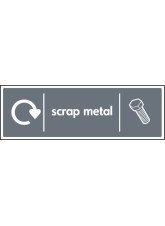 WRAP Recycling Sign - Scrap Metal