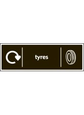 WRAP Recycling Sign - Tyres