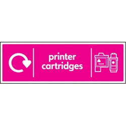 Printer Cartridges - WRAP Recycling Sign