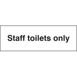 Staff Toilets Only