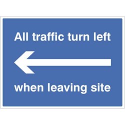 All Traffic Turn Left when Leaving Site