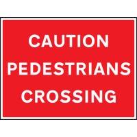 Caution - Pedestrians Crossing