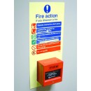 Fire Action & Call Point Set - Operate Alarm - Phone Building - Leave Building - Assembly Point